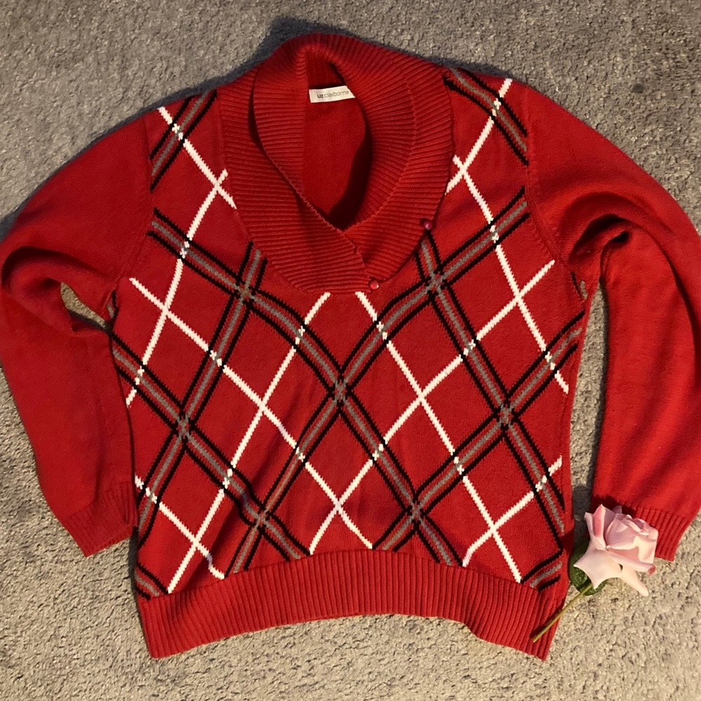 Liz Claiborne | Red Sweater